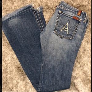 7FAM A pocket flare jeans! Size 28